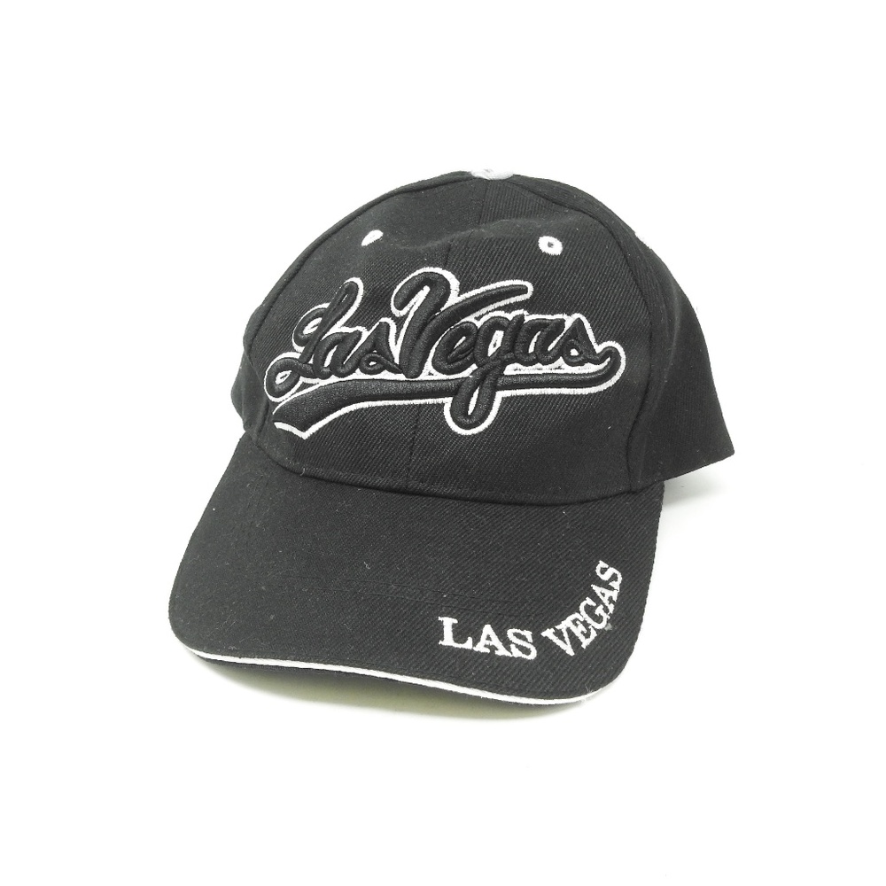 Las Vegas Black White Snapback Cap Hat NWOT